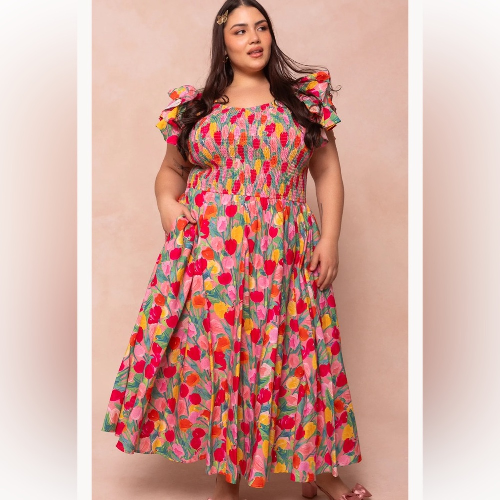 NWT IVY CITY CO Hattie tulips 2x plus size